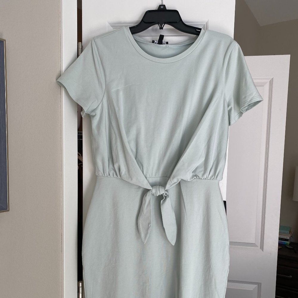 Tie Front T-Shirt Dress